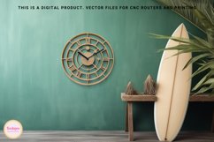 Wall Clock SVG, dxf files for cnc, clock face svg file Product Image 5