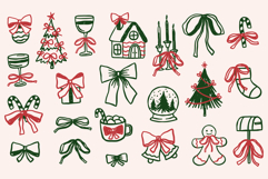 43 Whimsical Christmas Illustrations PNG Clipart Bundle Product Image 3