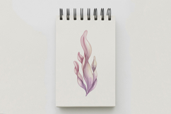 Wavy Ocean Seaweed Pastel Plant Aquatic Flora PNG Summer Product Image 5