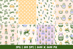 16 Coquette Spring Easter Digital Paper Product Image 3