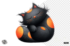 Halloween Black Cat Clipart Product Image 1