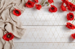 Poppy Background PNG, Wooden Background Designs Product Image 5