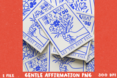 Floral line art: A Gentle Affirmation BUNDLE, Sublimation PN Product Image 9