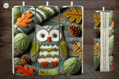 4 Knited Owl Seamless Tumbler Wrap 20 oz Product Image 2