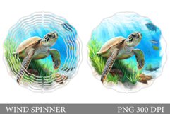 Turtle Wind Spinner Design. Sea Turtle Wind Spinner Product Image 1