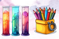 Pastel School Sublimation Clipart Bundle, Pastel School Product Image 6