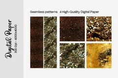 Golden Luxury Digital Papers Marble and Glitter digital pape Product Image 2