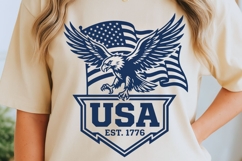 USA Est. 1776 Eagle Svg, USA Anniversary Svg, USA Eagle Svg. Product Image 6