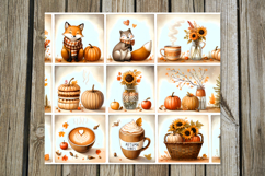 Autumn vibes | 4 fall Skinny Tumbler Sublimation designs P Product Image 5