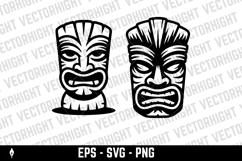 Tiki tribal wooden mask set and Tiki mug. Hawaiian tradition Product Image 5