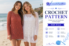 Flower Lace Tunic Crochet Pattern PDF Product Image 4