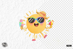 Cute Summer Sun Clipart Product Image 1