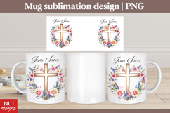 Jesus saves Mug sublimation Christian mug Religious mug Product Image 1