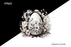 Easter Clipart, Easter Egg Clipart, Easter Bunny Png Product Image 1
