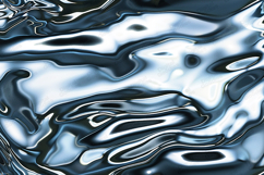 Silver Blue Liquid Metal Abstract Glossy Background Product Image 1