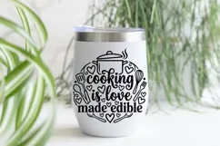 Cooking Is Love Made Edible Svg, Farmhouse Kitchen Svg. Product Image 6