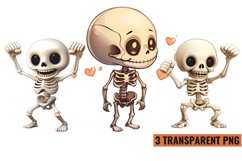 Christmas Skeleton Sublimation Clipart Product Image 1