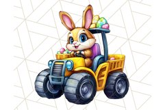 Easter Bunny Construction Clipart, Spring Png Product Image 3