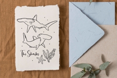 Shark Line Art PNG SVG Product Image 4