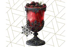 Gothic Christmas Clipart Dark Holiday PNG, Dark Christmas Product Image 5