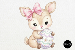 Easter Baby Animals PNG Watercolor Clipart Product Image 5