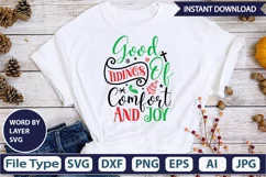 Good Tidings Of Comfort And Joy SVG Cut File Product Image 6