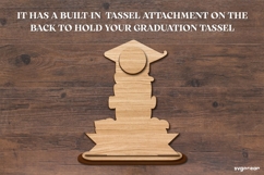 Graduation Tassel Holder Laser Cut | Glowforge | SVG Product Image 2
