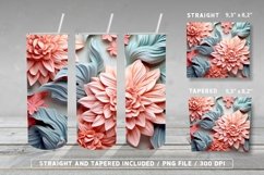 3D Flowers Florals Tumbler Wrap PNG Bundle Vol 2 Product Image 6