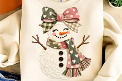 Snowman Christmas PNG, Trendy Winter Christmas Holiday PNG Product Image 4