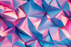 Pink Blue Geometric Faceted Abstract Background Product Image 1