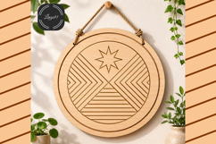 Barn Quilt SVG Bundle - Geometric Farmhouse Wood Sign Product Image 6
