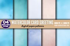 Watercolor Card Greeting Digital Paper Background Bundle PNG Product Image 6