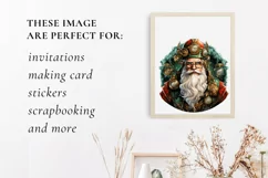 5 PNG Steampunk Santa clipart, steampunk Christmas png Product Image 2