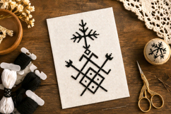 Cross stitch traditional Baltic ornament pattern embroidery Product Image 5