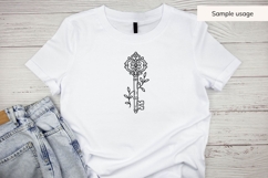 Hand Drawn Ornate Key SVG - Halloween SVG Product Image 5