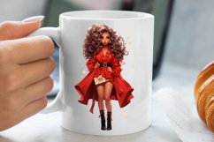 Cute Christmas Little Girl Sublimation Clipart Product Image 5