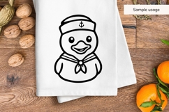Sailor Baby Duck Illustration SVG Product Image 5