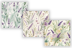 Petite Provence Lavender Seamless Patterns, Watercolor Product Image 5