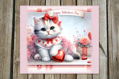 Valentine cat | 4 love Skinny tumbler designs Product Image 5