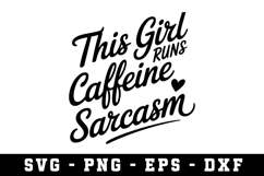 The Girl Runs Svg |Motivation SVG Cut files Product Image 1