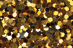 Gold and brown hexagonal mosaic tiles Product Image 1