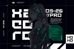 Clockyn - Futuristic &amp; Bold Expanded Typeface Product Image 5