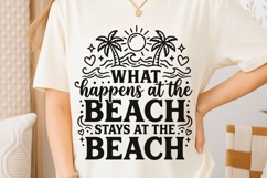 What Happens At The Beach Svg, Summer Vibes Svg, Beach Svg. Product Image 6