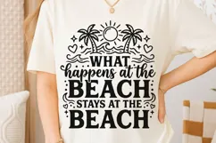 What Happens At The Beach Svg, Summer Vibes Svg, Beach Svg. Product Image 6