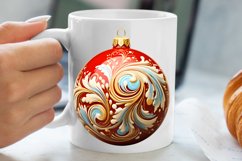 Christmas Bauble Sublimation Clipart, Christmas Bauble Product Image 5
