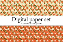 Wildflowers Aesthetics Digital Paper, Meadow Flowers Product Image 4