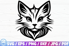 Cute Cat / Cat Face x100 Silhouette / Cricut / SVG BUNDLE Product Image 8