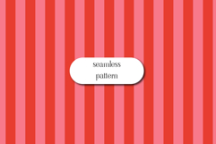 Red Pink Striped Seamless Pattern Vertical Digital Paper Product Image 1