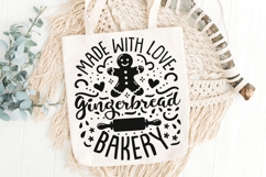 Made With Love Gingerbread Bakery Svg, Christmas Baking Svg. Product Image 5