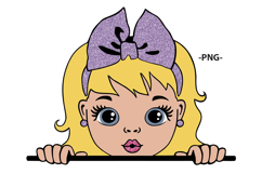 Blonde Girl with Big Eyes SVG PNG PDF EPS JPG AI DXF Clipart Product Image 5